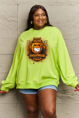 Sudadera con estampado de HAPPY HALLOWEEN