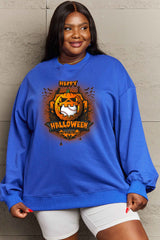 Sudadera con estampado de HAPPY HALLOWEEN