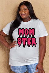 Camiseta de algodón con estampado MOM STER