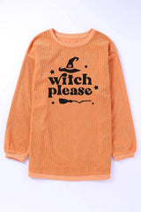 Sudadera con hombros caídos y gráfico WITCH PLEASE