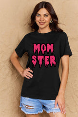 Camiseta de algodón con estampado MOM STER