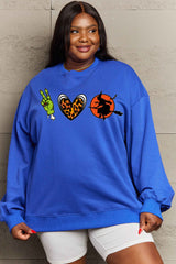 Drop Shoulder Graphic Sweatshirt