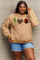 Drop Shoulder Graphic Sweatshirt