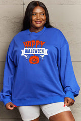 Sudadera con estampado de HAPPY HALLOWEEN