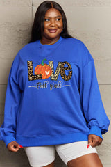 Sudadera con gráfico LOVE FALL Y'ALL