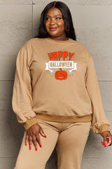 Sudadera con estampado de HAPPY HALLOWEEN