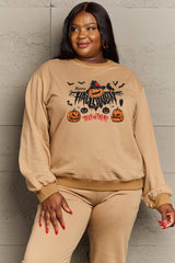 Sudadera con gráfico "TRUCO O TRATO" de FELIZ HALLOWEEN