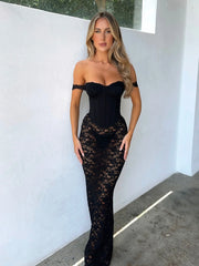 Agnese Elegant Bodycon Maxi Dress