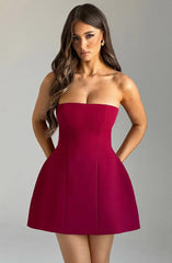 Artemisia Elegant Strapless Mini Dress