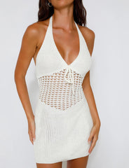 Vestido playero de punto con cordones Evy Allure