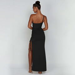 Janet Single Shoulder Cami Maxi Dress