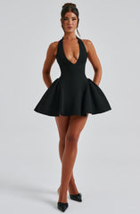 Julane Deep V Neck Backless Sexy Mini Dress