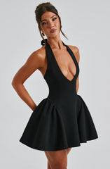 Julane Deep V Neck Backless Sexy Mini Dress