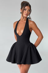 Julane Deep V Neck Backless Sexy Mini Dress