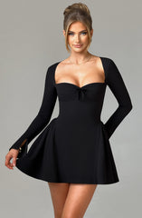 Runa Long Sleeve A-Line Sexy Mini Dress