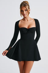 Runa Long Sleeve A-Line Sexy Mini Dress