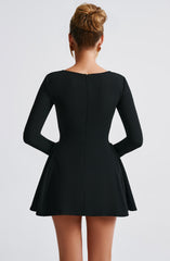 Runa Long Sleeve A-Line Sexy Mini Dress