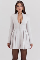 Simona Long Sleeve Sexy Mini Dress