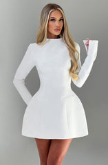 Skylar Long Sleeve Backless Sexy Mini Dress