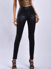 Larena Snake Print High Waist Skinny Pants