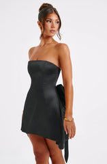 Xenia Strapless Bow Backless Sexy Mini Dress