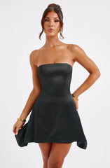 Xenia Strapless Bow Backless Sexy Mini Dress