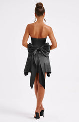 Xenia Strapless Bow Backless Sexy Mini Dress