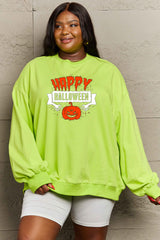 Sudadera con estampado de HAPPY HALLOWEEN