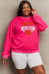 Sudadera con estampado de HAPPY HALLOWEEN