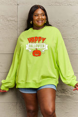 Sudadera con estampado de HAPPY HALLOWEEN