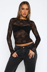 Josie Long Sleeve Mesh Top