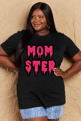 Camiseta de algodón con estampado MOM STER