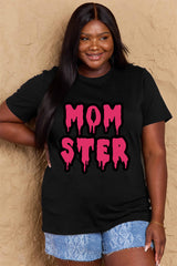 Camiseta de algodón con estampado MOM STER