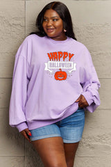 Sudadera con estampado de HAPPY HALLOWEEN