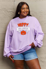 Sudadera con estampado de HAPPY HALLOWEEN