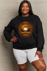 Sudadera con estampado de HAPPY HALLOWEEN