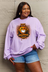 Sudadera con estampado de HAPPY HALLOWEEN