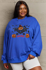 Sudadera con gráfico "TRUCO O TRATO" de FELIZ HALLOWEEN