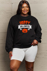 Sudadera con estampado de HAPPY HALLOWEEN