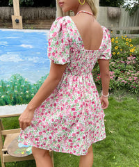 Caroline Summer Western Design Pink Sweet Girlish Dress