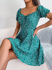 Breezy Blossom Boho Swing Dress